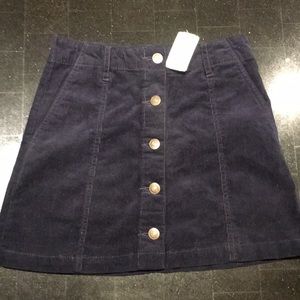 Navy Corduroy Skirt Never Been Worn